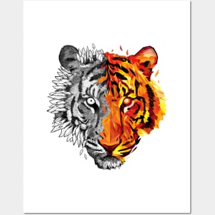 GeoSketch Tiger Posters and Art